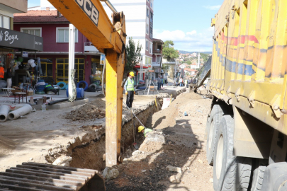 Manisa Demirci'de altyapı çalışmaları sürüyor