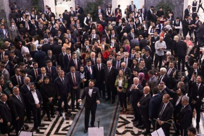 Yeni yasama yılı dolayısıyla Meclis'te resepsiyon verildi