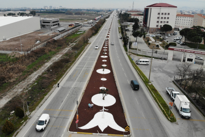 Manisa'da yollar ve caddelere peyzajla estetik