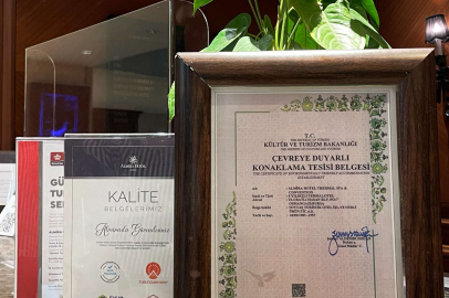 Almira Hotel'e 'yeşil yıldız' belgesi