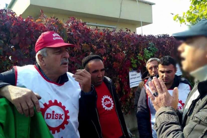 Direnişteki işçilerinin çadır kurma girişimine engel!