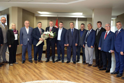 Kocaeli'de muhtarlardan Başkan Büyükakın'a ziyaret