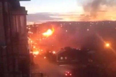 Rusya'da savaş uçağı yerleşim bölgesine düştü!