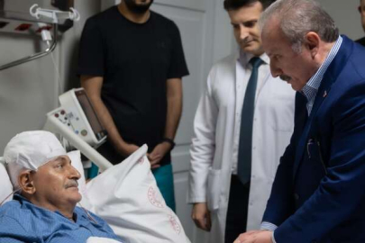 Şentop, Binali Yıldırım'ı hastanede ziyaret etti