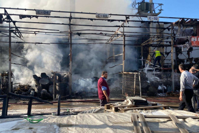 Düzce'de kereste fabrikasında yangın!