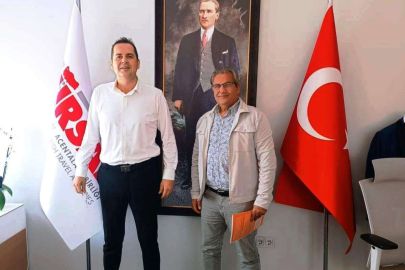 Hüseyin Aykurt, Rıza Perçin'i ziyaret etti