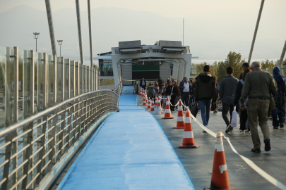 Kocaeli'de Mimar Sinan üstgeçidinde bisiklet yolu