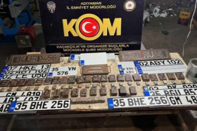 Adıyaman'da 'plaka' operasyonu
