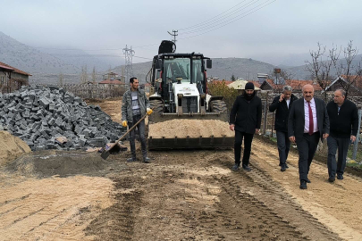 Malatya Doğanşehir Sürgü'de üst yapı çalışmaları