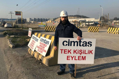 Bursa Serbest Bölge'de tek kişilik eylem