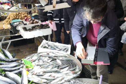 İzmit'te balık tezgahlarına denetim