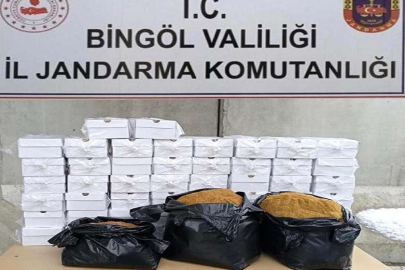 Bingöl’de kaçak tütün ele geçirildi