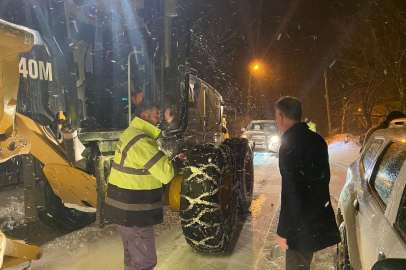 İnegöl kar sınavında tam not aldı