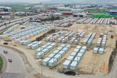 Hatay'da Konya'nın 349 konteyneri tamamlandı