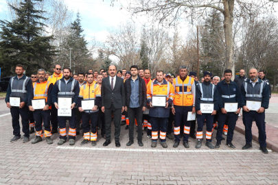 Konya'nın Hatay gönüllülerine teşekkür belgesi