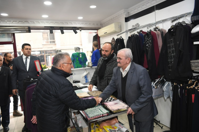 Memduh Büyükkılıç'tan esnaf ziyareti