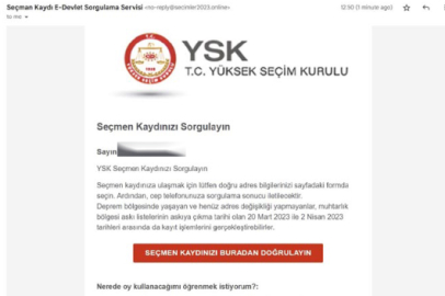 'Sorgulayın' e-postasına dikkat!