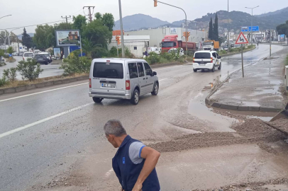 Bodrum'da ekipler sağanak teyakkuzda