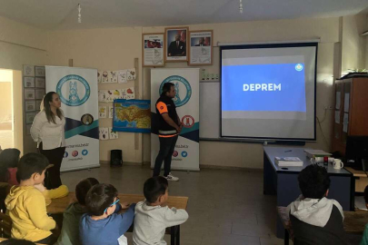 Manisa'da minikler afete karşı bilinçlendiriliyor