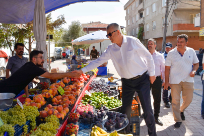 Bursa'da Karacabeyliler yeni semt pazarından memnun
