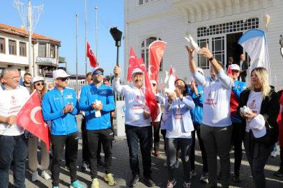 Mudanya'dan Ankara'ya 8 günlük meşaleli yürüyüş başladı