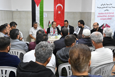 Soykırımı Bursa’dan takip eden Filistinliler feryat etti