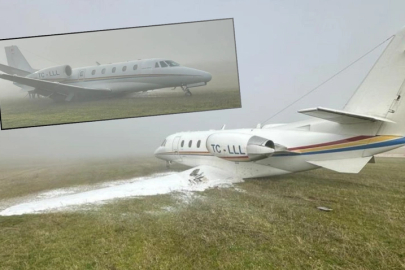 Diyarbakır'da özel jet pistten çıktı!