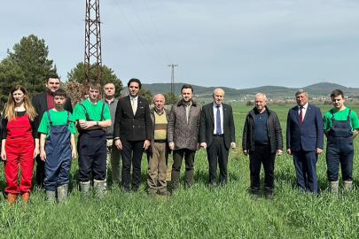Edirne Keşan'da geleceğin tarımcıları hasada hazırlanıyor