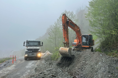 Sakarya'dan heyelan bölgesine anında müdahale