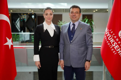Harika Taybıllı, İmamoğlu’nu ziyaret etti