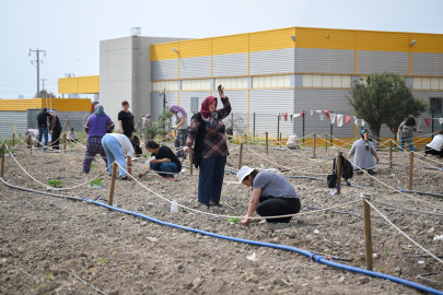 Bornova'da toprakta dayanışma, sofralarda umut