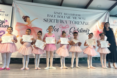 İzmit'te minik balerinler Sanat Akademisi’nde ışıldadı