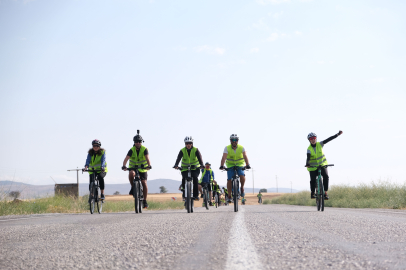 Konya’da tarihi rotada pedallar tarih ve doğa için döndü