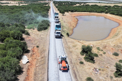 Manisa Büyükşehir’den ilçelere asfalt atağı