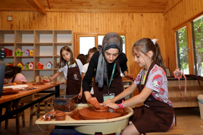 Konya Karatay'da öğrenciler 'Tabiat'ın içinde öğreniyor