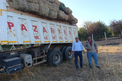 Bilecik'te Pazaryerili çiftçilerden yangın bölgesine anlamlı destek