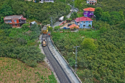 Ordu Ünye Denizbükü Mahallesinde asfalt sevinci