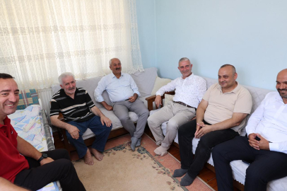 Başkan Büyükgöz'den kıbrıs gazisine vefa ziyareti