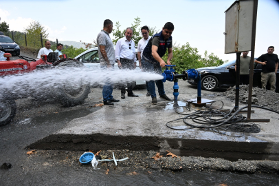 Manisa Bahçecik'te taşıma suya son!