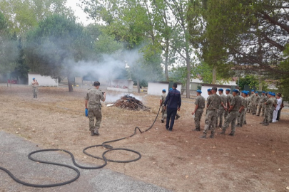 KOBİTEM'in yangın eğitimleri devam ediyor