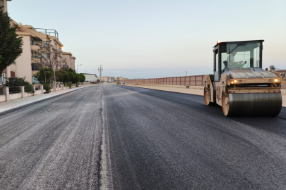Kordon yolları asfaltlandı