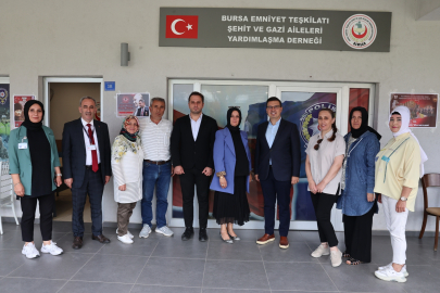 Bursa Nilüfer Belediyesi gazi ve şehit yakınlarının yanında