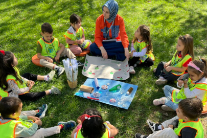 Kocaeli'de minikler oyunla öğrendiler, doğayla bağ kurdular