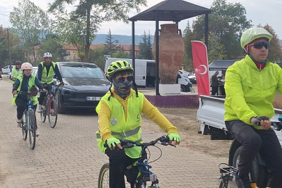 Bilecik'te pedallar Kınık için çevrildi