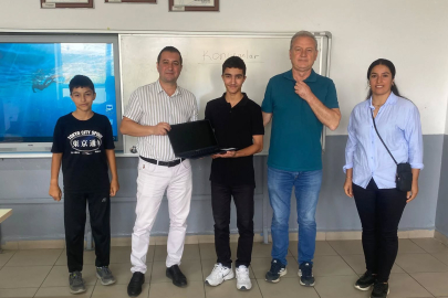 Edirne Keşan'da LGS başarısına laptop ödülü