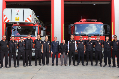 92 yaşındaki eski İtfaiye Müdürü Konya’ya vefa ziyaretinde bulundu