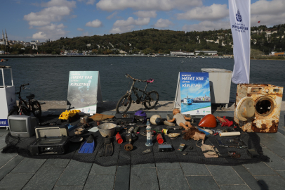 Marmara Denizi'nden neler neler çıktı? Atıklar Marmara Forum'da sergilendi