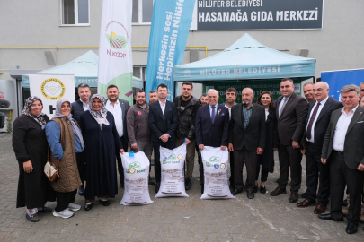 Bursa Nilüfer'den üreticiye İtalyan çimi tohumu desteği