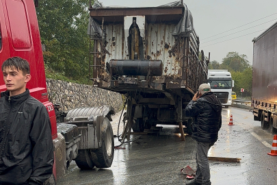 Düzce-Zonguldak bağlantı yolunda kaza!