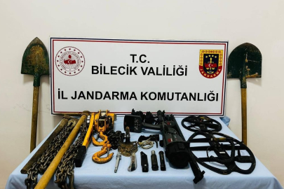 Bilecik Osmaneli’de kaçak kazı operasyonu!